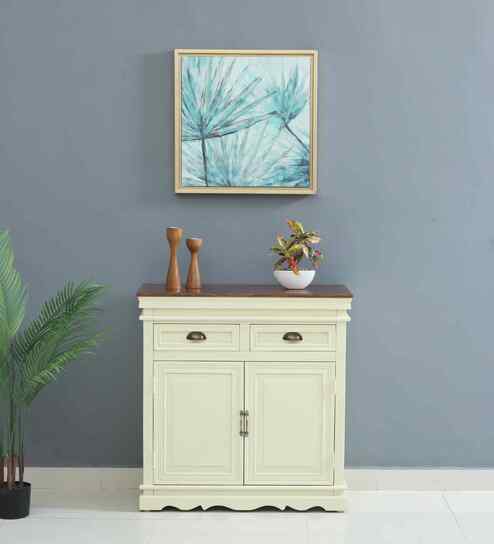 Versaille Solid Wood Cabinet In Tulip Finish