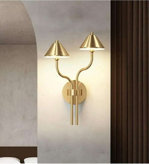 Versailles Duo Gold Tri-Colour LED Wall Sconce with Acrylic Accent