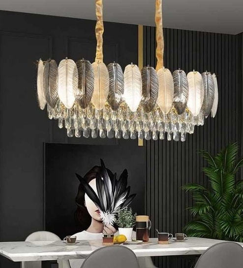 Versailles Golden Crystal 3C LED Chandelier for Dining Room