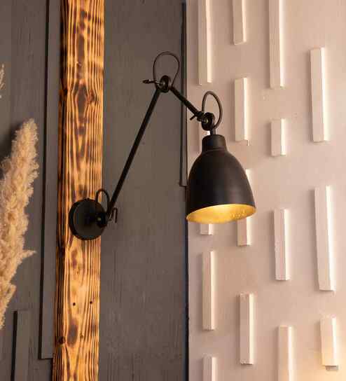Versatile Swivel Black Wall Sconce By Shoppeefry