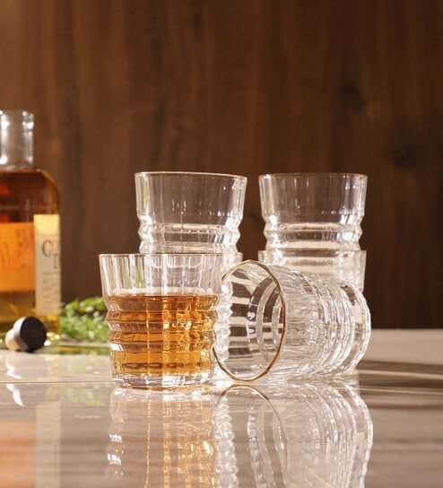 Vertical Crystal Cut 300ml (Set of 2) Whiskey Glass