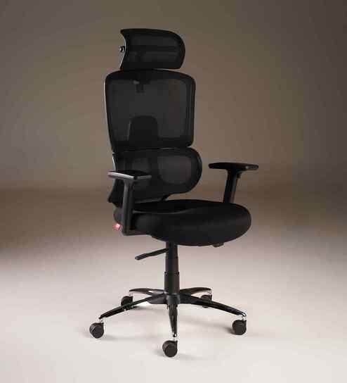 Vestra High Back Ergonomic Chair In Black Finish