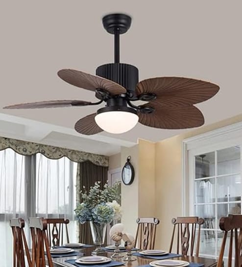 Vexo Smart Fan Brown Metal , Google & Alexa Remote & App Control