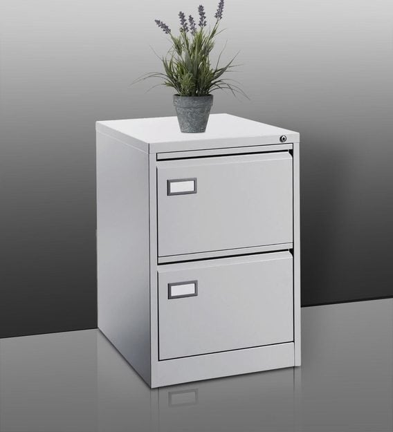 Buy Pisa 2 Drawer Filing Cabinet With Lock In Grey Colour By Fonzel Online File Cabinets File Cabinets Furniture Pepperfry Product