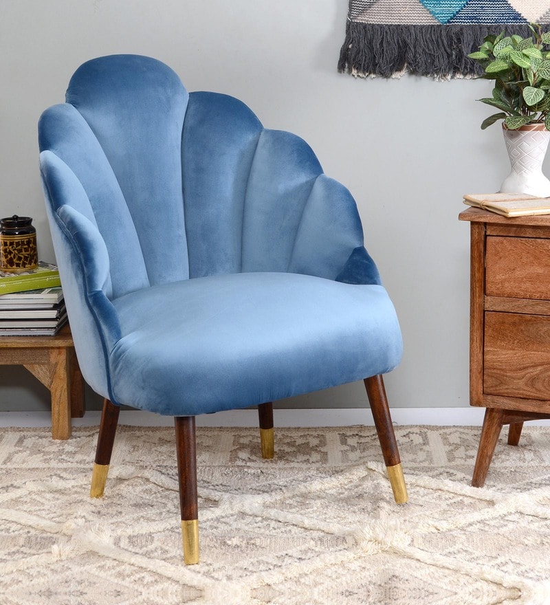 velvet peacock chair