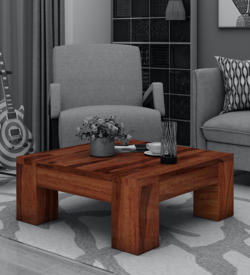 Buy VermountCoffee Table in Light Walnut Finish by Evok Online Square