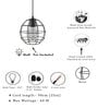 Vector Black Metal Hanging Light