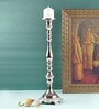 Veda Silver Metal Candle Holder