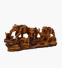 Wooden Finish 7 Elephantphants Showpiece