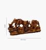 Wooden Finish 7 Elephantphants Showpiece
