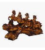 Wooden Finish 7 Horses Showpiece