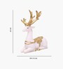 White Deer Marble Leaf Showpiece Set Of 2