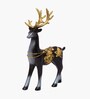 Blue Deer Metallic Showpiece Set Of 2