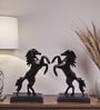Black Diamond Horse Showpiece Set Of 2