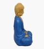 Golden Blue Buddha Idol Dupatta Samadhi 15 In