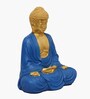 Golden Blue Buddha Idol Dupatta Samadhi 15 In
