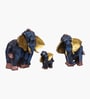 Abstract Elephantphant Family Showpiece Set Of 3