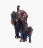 Elephantphant With Baby Set Showpiece