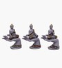 Grey Hand Buddha Idol Grey Set Of 3