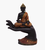 Grey Hand Buddha Idol Orange Set Of 3