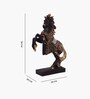 Black Jewellery Horse Showpiece Set Of 2
