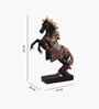 Black Jewellery Horse Showpiece Set Of 2
