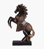 Black Jewellery Horse Showpiece Set Of 2