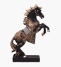 Black Jewellery Horse Showpiece Set Of 2