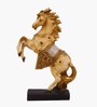 Beige Jwellery Horse Showpiece Set Of 2