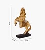 Beige Jwellery Horse Showpiece Set Of 2
