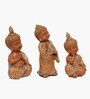 Orange Gold Monk Bacha Set Of 3