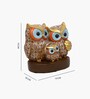 Mud Color Owl Showpiece 3 Peice Set