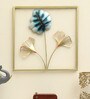 Paradise leaf Iron Multicolour Metal Wall Art