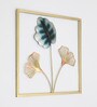Paradise leaf Iron Multicolour Metal Wall Art