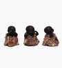 Black Small Monk Bacha Set Of 3