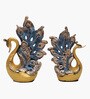Golden Swan Jewellery Showpiece Set Of 2