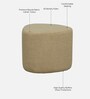 Veeda Boucle Fabric Bench and Stool Set In Camel Colour Veeda Boucle Fabric Bench and Stool Set In Camel Colour
