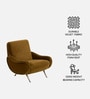 Veelmora Mid Lounge Chair In Mustard Colour