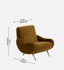 Veelmora Mid Lounge Chair In Mustard Colour