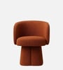 Veelric Sculpted Lounge Chair In Burnt Orange Colour