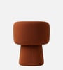 Veelric Sculpted Lounge Chair In Burnt Orange Colour