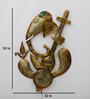 Veena Ganesh Ji Multicolour Metal Wall Art