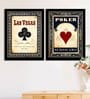 Vegas Casino/Bar Black Plastic Framed Art Print
