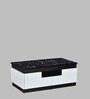 Vegas Coffee Table In Black & White Finish With Storage