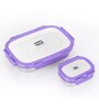 Veigo Violet Lock N Steel 100% Air Tight 720 & 150 ML Containers