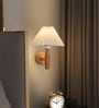 Veil Modern Wall Mounted Bedside Lamp | Adjustable LED Reading Wall Light for Bedroom | Decorative Wall Light for Living Room & Home D cor (Light Brown)