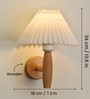Veil Modern Wall Mounted Bedside Lamp | Adjustable LED Reading Wall Light for Bedroom | Decorative Wall Light for Living Room & Home D cor (Light Brown)