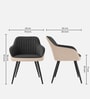 Velmora Premium Armchair In Dark Grey Colour