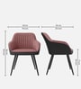 Velmora Premium Armchair In Pink Colour