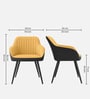 Velmora Premium Armchair In Yellow Colour